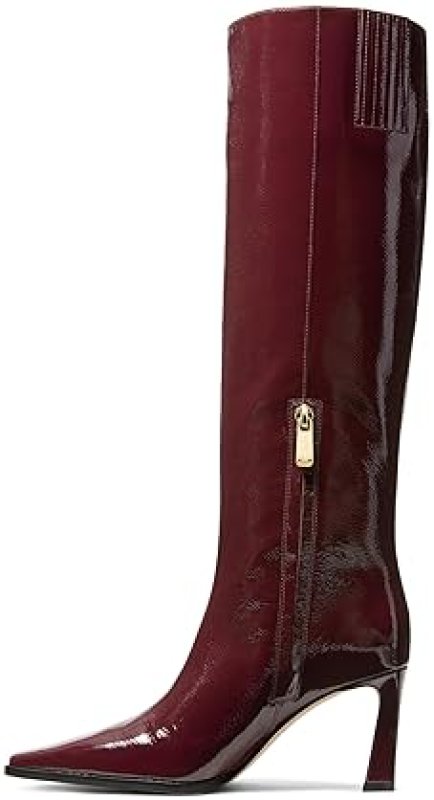 MICHAEL KORS DARRAH KNEE HIGH HEELED BOOTS FOR WOMEN STYLISH LEATHER FASHION BOOTS