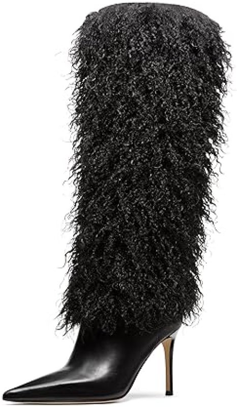 MICHAEL KORS WOMENS DAWN MID CALF HEELED BOOTS FASHION LEATHER BOOTIES FOR WOMEN