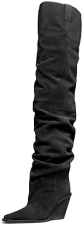 MICHAEL KORS NOEMIE WOMENS OVER-THE-KNEE HEELED BOOTS STYLISH DESIGNER HIGH HEEL FOOTWEAR