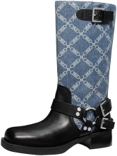 MICHAEL KORS WOMENS CROSBY MOTO BOOTS STYLISH LEATHER MOTORCYCLE BOOTS FOR WOMEN