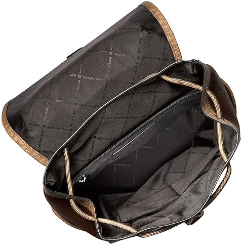 MICHAEL KORS HUDSON SLIM FLAP LEATHER BACKPACK FOR MEN STYLISH DESIGNER TRAVEL BAG