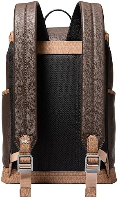 MICHAEL KORS HUDSON SLIM FLAP LEATHER BACKPACK FOR MEN STYLISH DESIGNER TRAVEL BAG