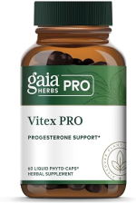GAIA HERBS PRO VITEX PRO ORGANIC CHASTE TREE SUPPLEMENT FOR MENSTRUAL MENOPAUSE SUPPORT, 60 CAPS