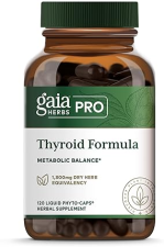 GAIA HERBS PRO THYROID FORMULA THYROID, METABOLIC HEART SUPPORT VEGAN, 120 CAPSULES