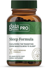 GAIA HERBS PRO SLEEP FORMULA VEGAN CAPSULES WITH VALERIAN, PASSIONFLOWER LAVENDER 60 COUNT