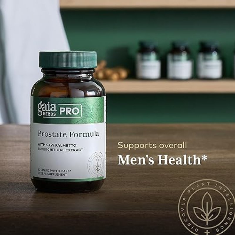 GAIA HERBS PRO PROSTATE FORMULA PROSTATE HEALTH SUPPLEMENT WITH GREEN TEA, POMEGRANATE NETTLE, 60 CA