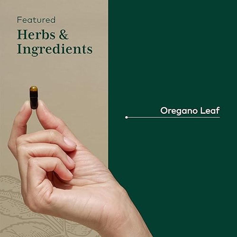 GAIA HERBS OIL OF OREGANO CAPSULES IMMUNE GUT HEALTH SUPPORT, ANTIOXIDANTS 60 VEGAN PILLS
