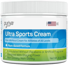 PURIYA ULTRA SPORTS CREAM WITH NATURAL MENTHOL FAST-ACTING MUSCLE JOINT RELIEF BALM FOR ATHLETES