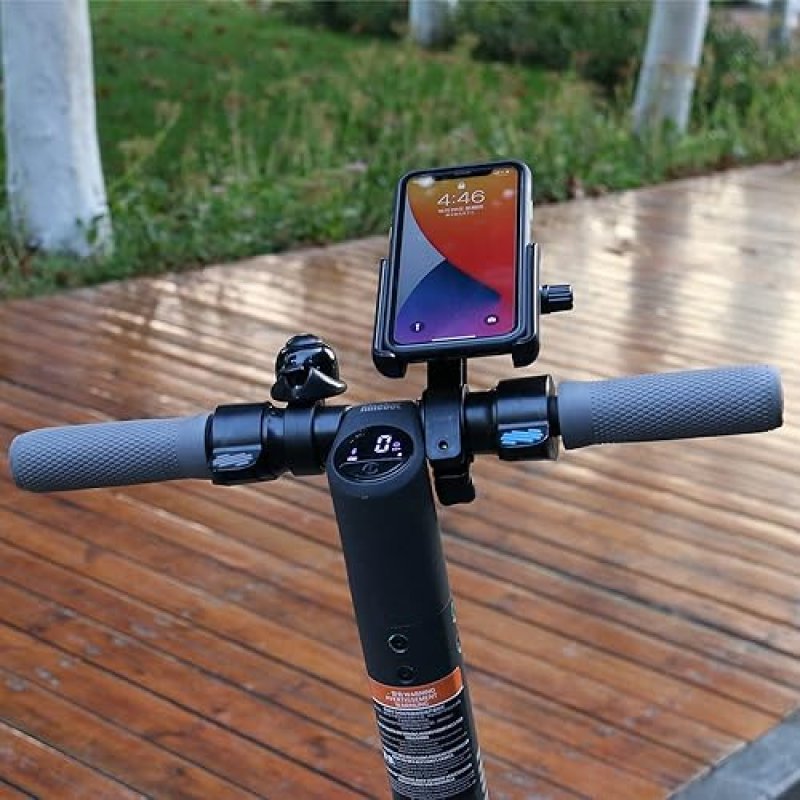 SEGWAY NINEBOT ADJUSTABLE PHONE MOUNT FOR SCOOTERS BIKES, 4-6.5 UNIVERSAL HANDLEBAR HOLDER