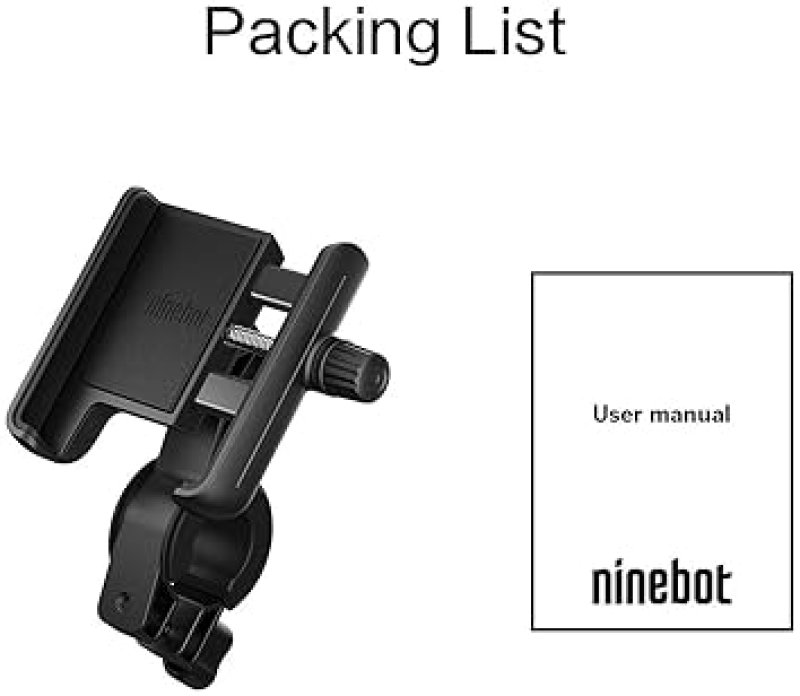 SEGWAY NINEBOT ADJUSTABLE PHONE MOUNT FOR SCOOTERS BIKES, 4-6.5 UNIVERSAL HANDLEBAR HOLDER