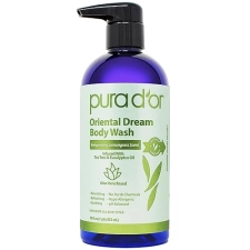 PURA D OR ORIENTAL DREAM BODY WASH 16OZ LEMONGRASS, ALOE, TEA TREE, SULFATE-FREE, VEGAN
