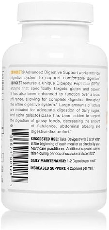 ARTHUR ANDREW MEDICAL ADVANCED VEGAN DIGESTIVE SUPPORT, LACTOSE RELIEF, 180 CAPS