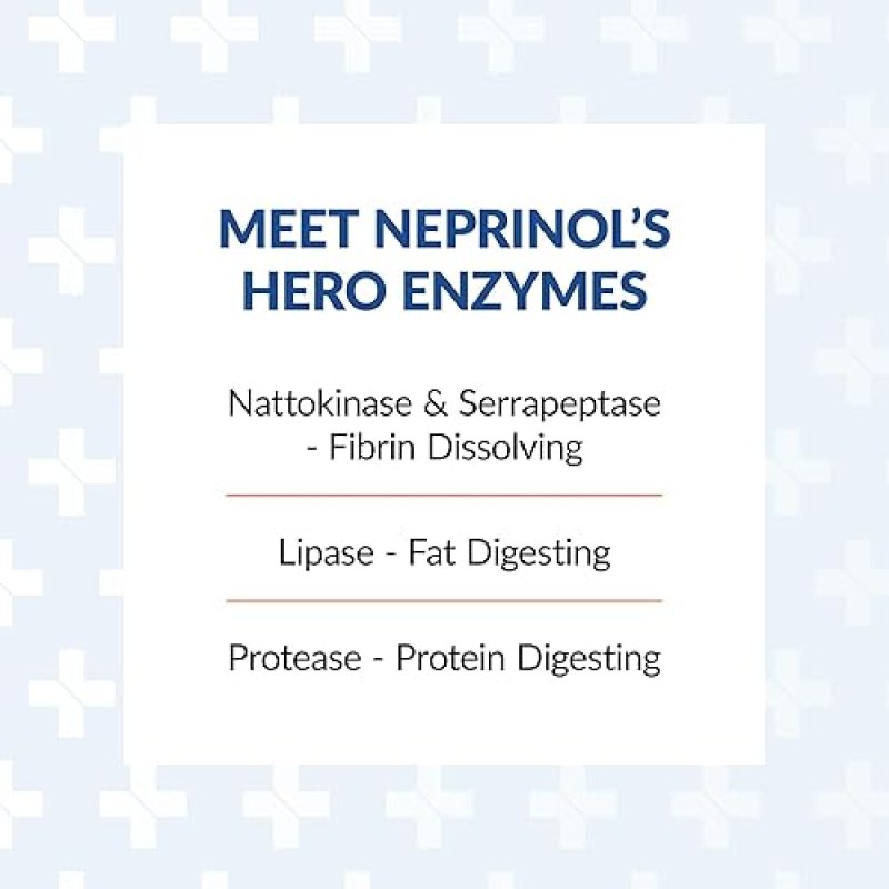 ARTHUR ANDREW NEPRINOL AFD MULTI ENZYME SUPPLEMENT WITH SERRAPEPTASE NATTOKINASE, 150 CAPSULES,