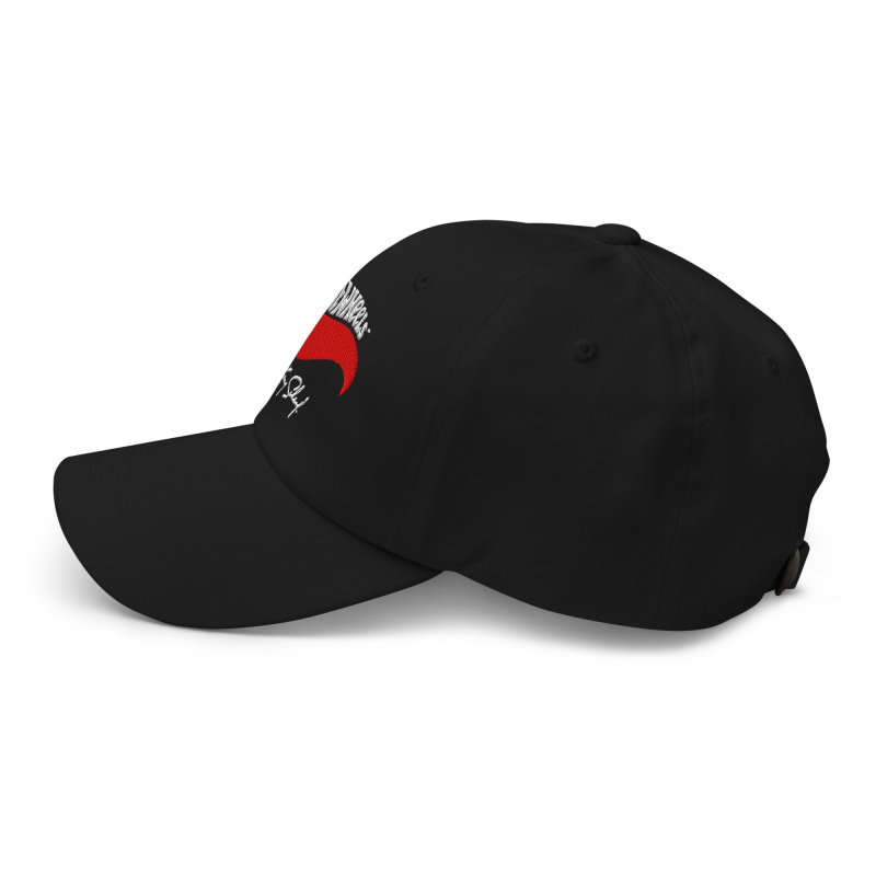 MATTEL HOT WHEELS X KENNY SCHARF BLACK EMBROIDERED DAD HAT