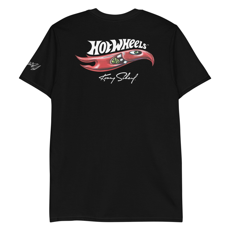 MATTEL HOT WHEELS X KENNY SCHARF BLACK T-SHIRT