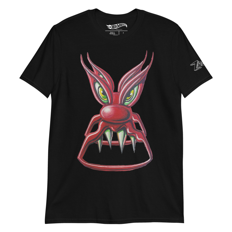 MATTEL HOT WHEELS X KENNY SCHARF BLACK T-SHIRT