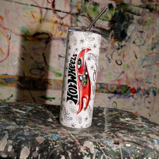 MATTEL HOT WHEELS X KENNY SCHARF WHITE TUMBLER