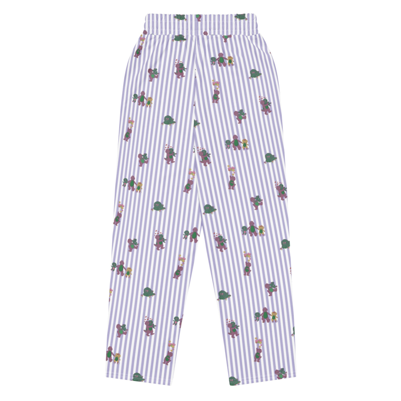 MATTEL BARNEY DINOSAURS WIDE LEG STRIPED PANTS