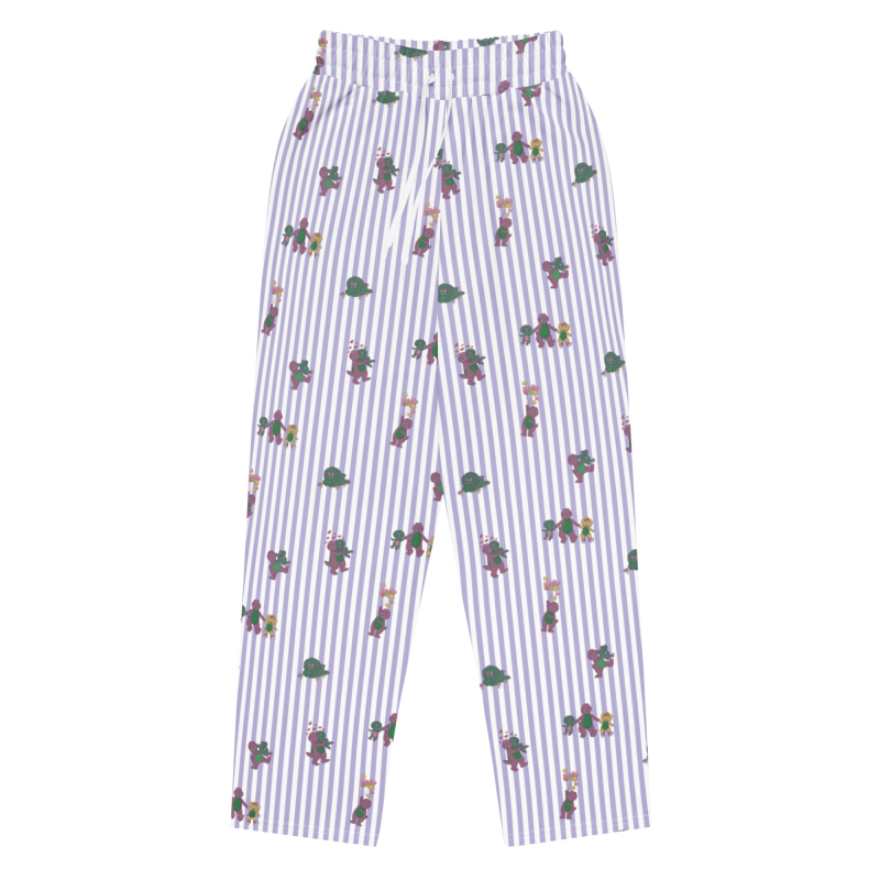 MATTEL BARNEY DINOSAURS WIDE LEG STRIPED PANTS