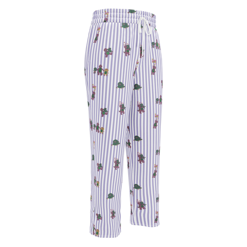 MATTEL BARNEY DINOSAURS WIDE LEG STRIPED PANTS