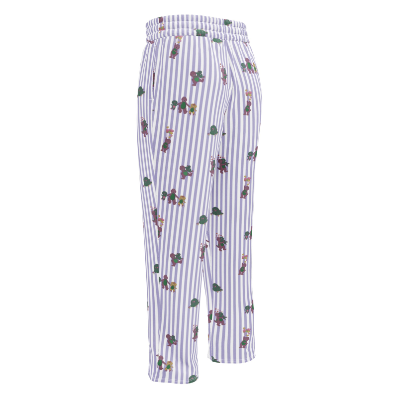 MATTEL BARNEY DINOSAURS WIDE LEG STRIPED PANTS
