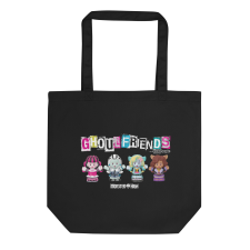 LITTLE PEOPLE COLLECTOR MONSTER HIGH BLACK TOTE BAG