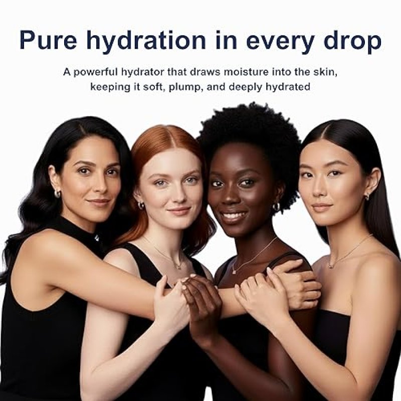 MICRO INGREDIENTS HYALURONIC ACID SERUM 4OZ 4 TYPES HA 2 WITH VITAMIN B5 C E, WITCH HAZEL, CENTELLA HYDRATING, OIL-FRE