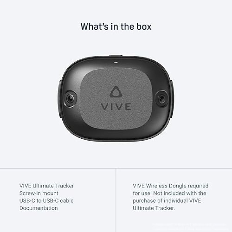 HTC VIVE ULTIMATE TRACKER - PRECISION MOTION TRACKING FOR VR GAMING, FITNESS MIXED REALITY