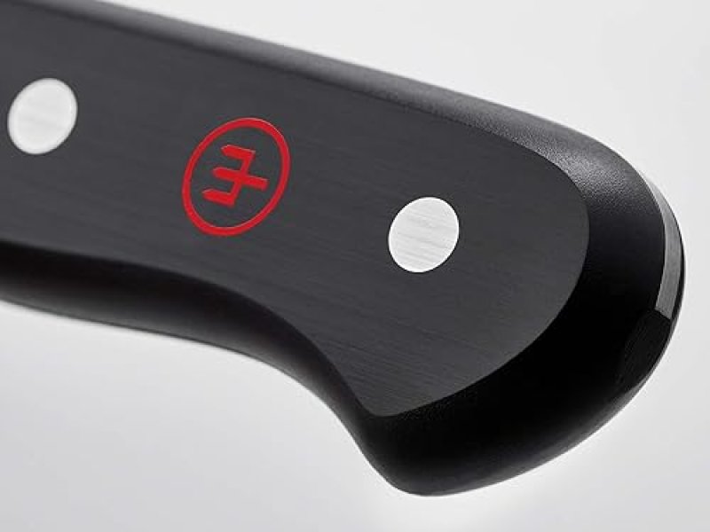 WUSTHOF GOURMET 4-INCH UTILITY KNIFE, HIGH-CARBON STAINLESS STEEL BLADE, BLACK HANDLE
