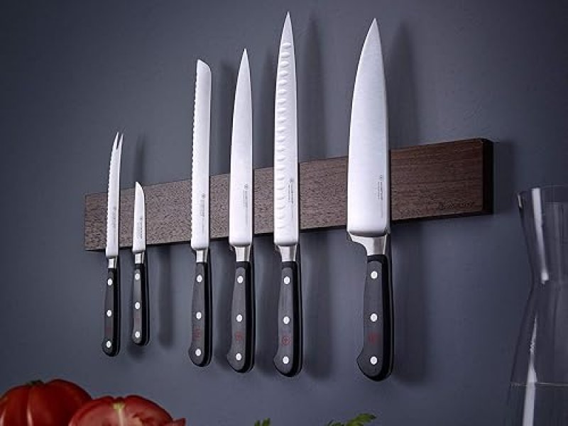 WUSTHOF CLASSIC 8-INCH BREAD KNIFE WITH SERRATED EDGE, BLACK HANDLE GERMAN STAINLESS STEEL