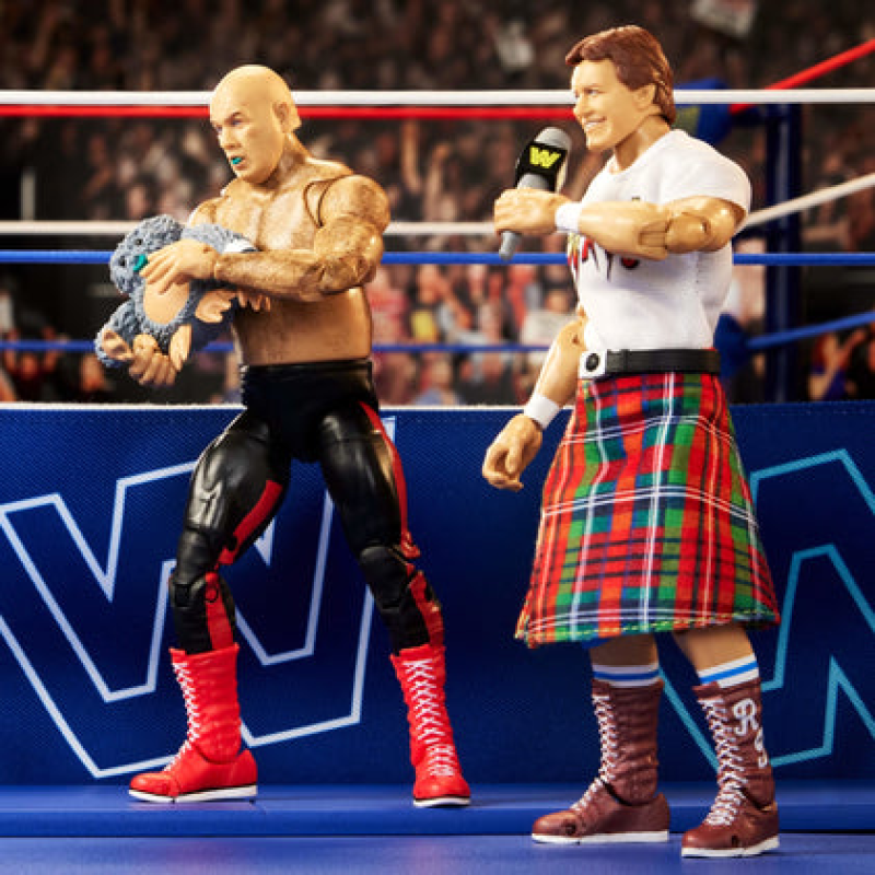 WWE ULTIMATE EDITION COLISEUM COLLECTION "ROWDY" RODDY PIPER & GEORGE "THE ANIMAL" STEELE 2-PACK COLLECTIBLE FIGURES