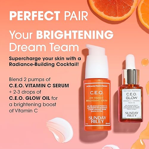 SUNDAY RILEY C.E.O. 15 VITAMIN C BRIGHTENING SERUM FOR RADIANT, EVEN-TONED SKIN