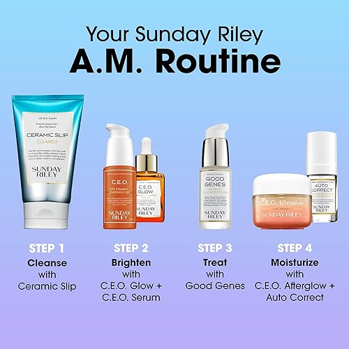 SUNDAY RILEY GOOD GENES LACTIC ACID FACE SERUM ALL-IN-ONE EXFOLIATING BRIGHTENING TREATMENT
