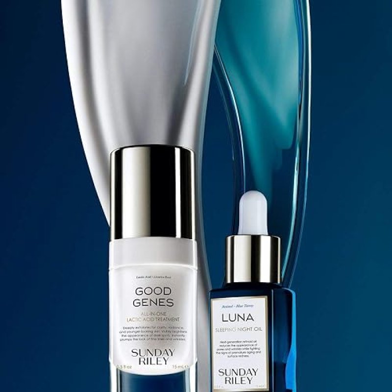 SUNDAY RILEY POWER COUPLE KIT RETINOL LACTIC ACID DUO FOR BRIGHTER, SMOOTHER SKIN