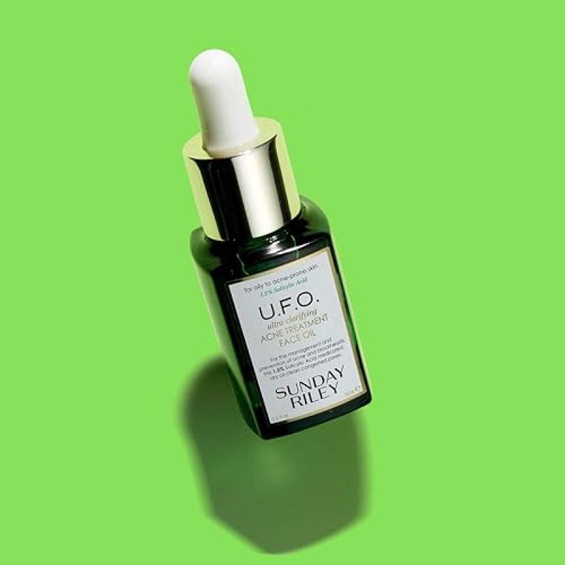 SUNDAY RILEY U.F.O. SALICYLIC ACID TEA TREE FACE OIL FOR ACNE TREATMENT ULTRA-CLARIFYING CARE