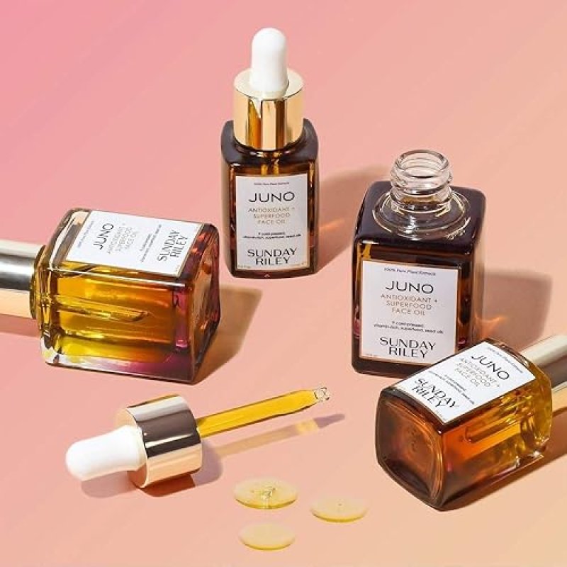 SUNDAY RILEY JUNO ANTIOXIDANT SUPERFOOD FACE OIL FOR RADIANT, NOURISHED, HYDRATED SKIN