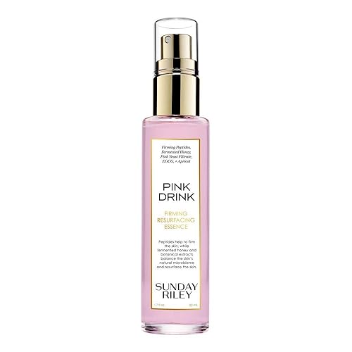 SUNDAY RILEY PINK DRINK FIRMING RESURFACING ESSENCE FACE MIST FOR GLOWING, YOUTHFUL SKIN