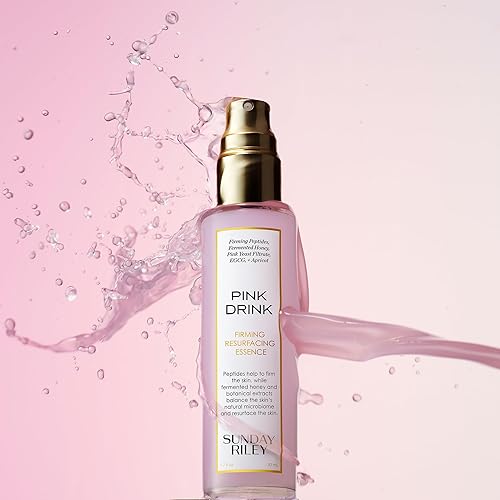 SUNDAY RILEY PINK DRINK FIRMING RESURFACING ESSENCE FACE MIST FOR GLOWING, YOUTHFUL SKIN