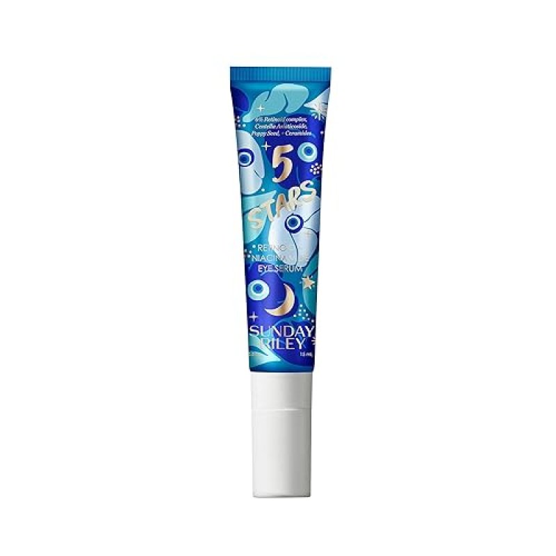 SUNDAY RILEY 5 STARS RETINOL NIACINAMIDE EYE SERUM FOR DARK CIRCLES WRINKLES, ANTI-AGING CREAM
