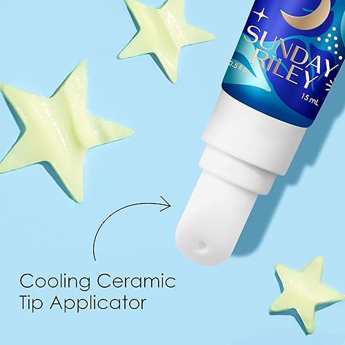 SUNDAY RILEY 5 STARS RETINOL NIACINAMIDE EYE SERUM FOR DARK CIRCLES WRINKLES, ANTI-AGING CREAM