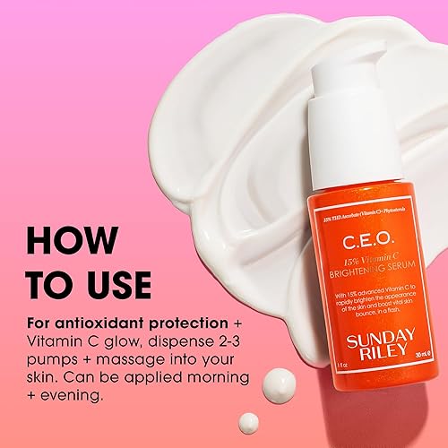 SUNDAY RILEY HOME AWAY BRIGHTENING REVITALIZING GLOW SERUM FOR RADIANT SKIN FACE CARE SKINCARE ESSENTIALS