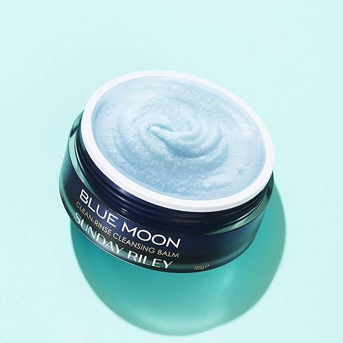 SUNDAY RILEY BLUE MOON CLEANSING BALM 3.5 FL OZ HYDRATING MAKEUP REMOVER FACE CLEANSER