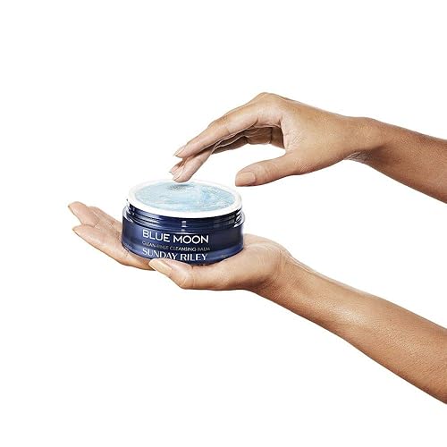 SUNDAY RILEY BLUE MOON CLEANSING BALM 3.5 FL OZ HYDRATING MAKEUP REMOVER FACE CLEANSER