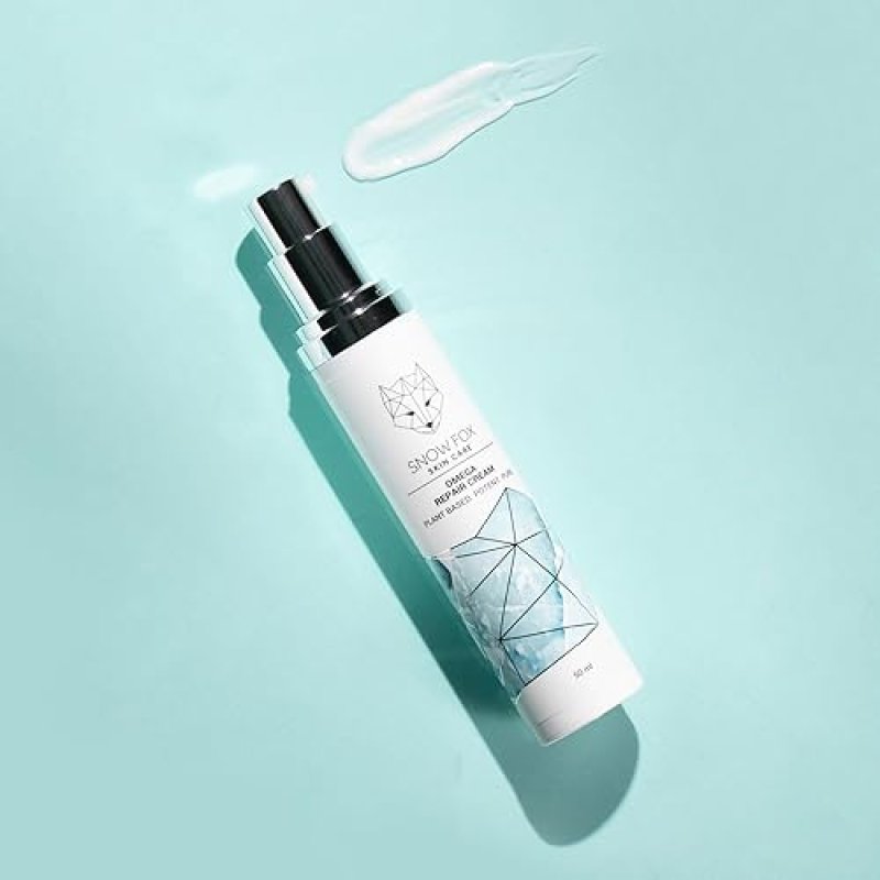 SNOW FOX OMEGA REPAIR CREAM 50ML PLANT-BASED OMEGA 3-6-7-9 MOISTURIZER FOR FACE AND SKIN