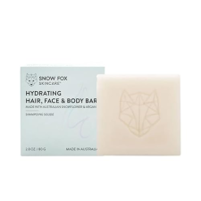 SNOW FOX HYDRATING HAIR, FACE BODY BAR SHAMPOO CONDITIONER SHEA BUTTER, ARGAN OIL, 2.8OZ