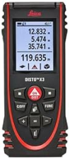 LEICA DISTO X3 RUGGED LASER DISTANCE METER, 150M RANGE, DURABLE DIGITAL MEASURING TOOL