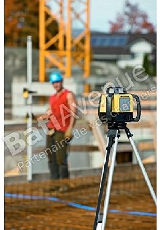 LEICA RUGBY 610 ROTARY LASER LEVEL, SELF-LEVELING HORIZONTAL, YELLOW BLACK MODEL 6008613