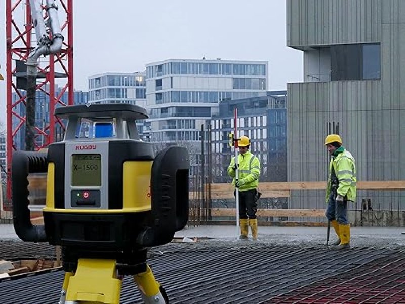 LEICA RUGBY CLH LASER LEVEL SYSTEM WITH CLX300 SEMI-AUTOMATIC GRADE CONSTRUCTION TOOL