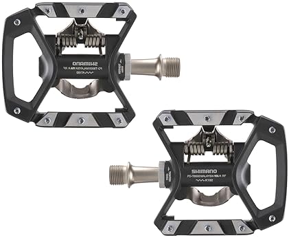 SHIMANO DEORE XT PD-T8000 TREKKING PEDALS, BLACK, ONE SIZE DURABLE BIKE PEDALS FOR TOURING