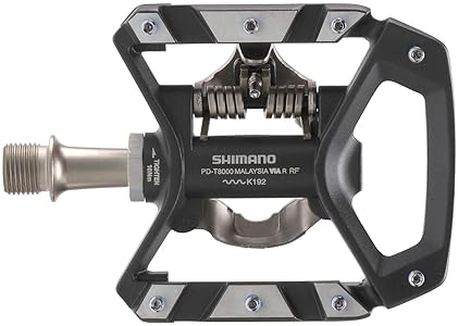 SHIMANO DEORE XT PD-T8000 TREKKING PEDALS, BLACK, ONE SIZE DURABLE BIKE PEDALS FOR TOURING